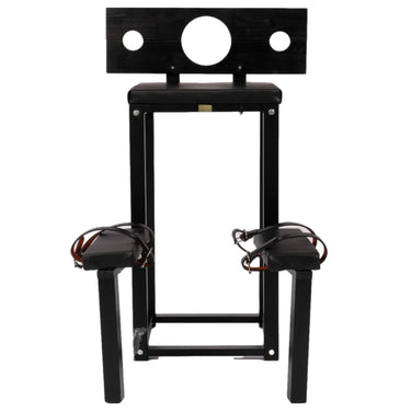 Roomsacred Bondage Bench Wood Neck and Wrist Yoke Stock Spanking Flogging Table Adult Sex Room Furniture